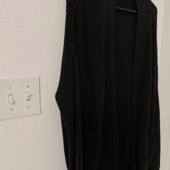 Topshop Black Cardigan Unisize S-L - Picture 3 of 8